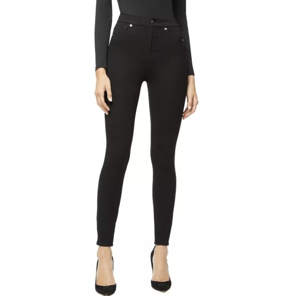 Good American Pants - GOOD AMERICAN Good Waist Ponte Pants in Black001 - Size 27 / 4